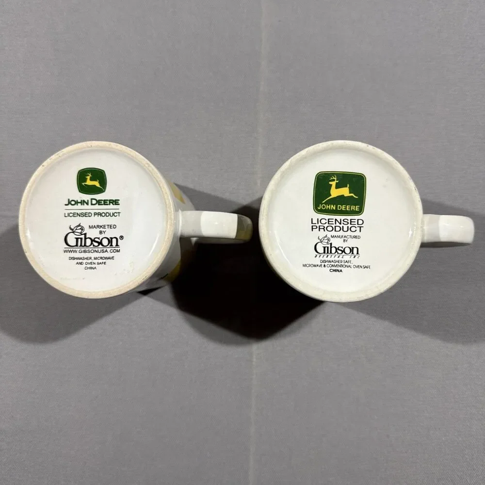 John Deere Coffee Mugs Nothing Runs Like A Deere!  Set of 2 Coffee Mugs